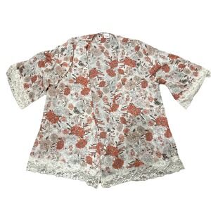 Belle Du Jour cover up sheet kimono summertime lightweight spring floral